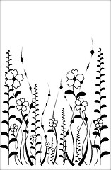 Image showing flower pattern on white background