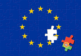 Image showing Portugal and European Union
