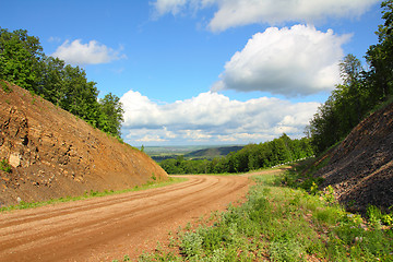 Image showing dirt road in mountains