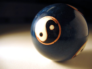 Image showing Old yin yang ball