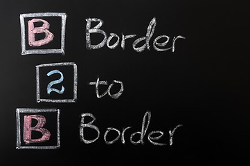 Image showing Acronym of B2B - Border to Border