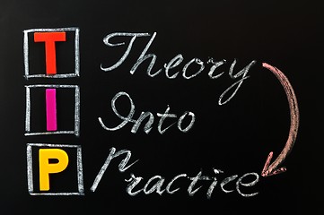 Image showing Acronym of TIP - Theory into Practice