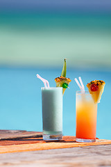 Image showing Tropical cocktails