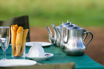 Image showing Group breakfast