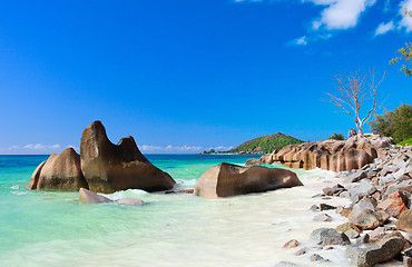 Image showing Idyllic beach in Seychelles