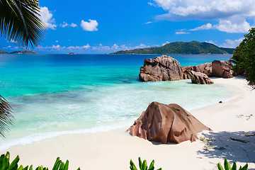 Image showing Idyllic beach in Seychelles