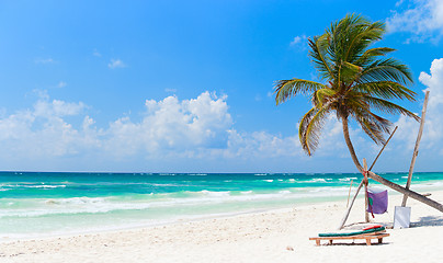 Image showing Beautiful Caribbean beach