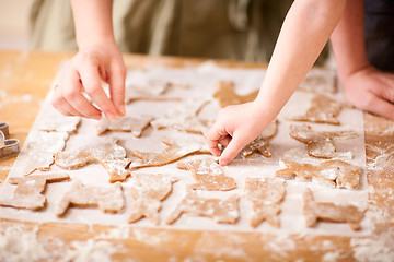 Image showing Family baking