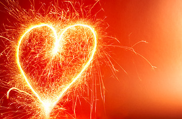 Image showing Hot Heart Background