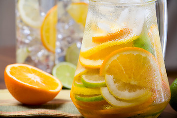 Image showing Citrus ice water