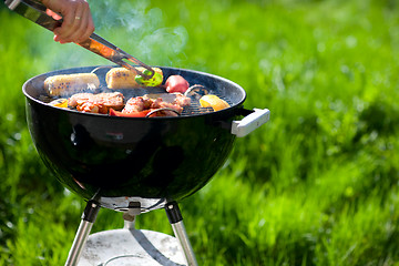 Image showing Grilling at summer weekend