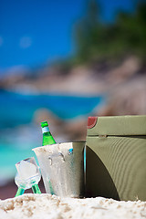 Image showing Beach picnic closeup