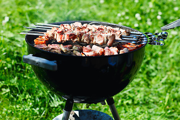 Image showing Grilling at summer weekend