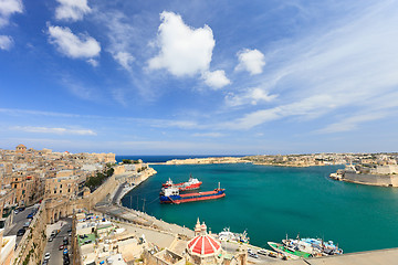 Image showing Valletta harbor 