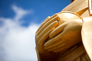 Image showing Buddha statue hands