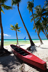 Image showing Boat on the beach