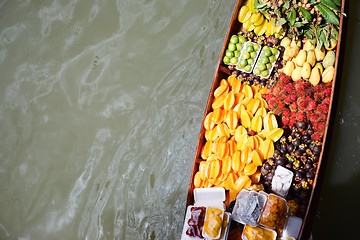 Image showing Fruits boat