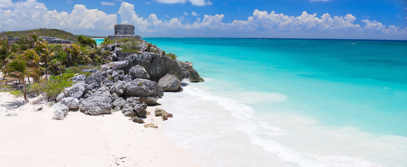 Image showing Mayan ruins in Tulum