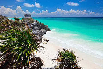 Image showing Mayan ruins in Tulum