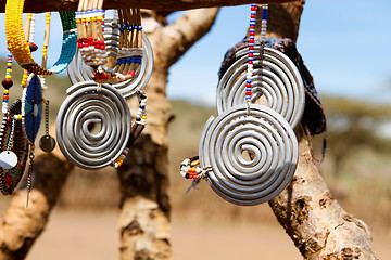 Image showing Masai traditional jewelry