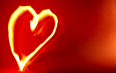 Image showing Hot Heart Background