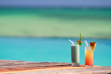 Image showing Tropical cocktails