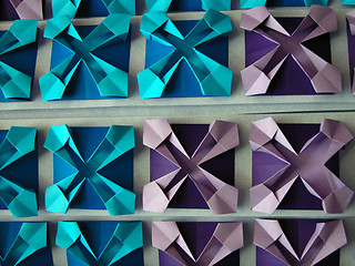 Image showing Abstract origami pattern