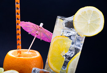 Image showing Citrus Ice Water