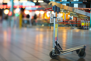 Image showing Airport Luggage Cart