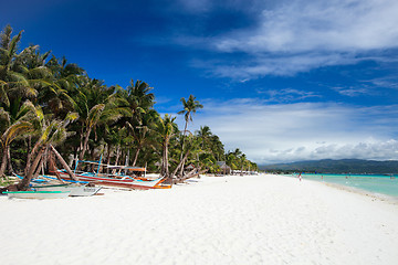 Image showing Landscape of beautiful beach