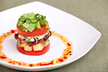 Image showing Delicious salad or appetizer