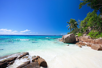 Image showing Idyllic beach in Seychelles