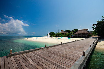 Image showing Landscape of beautiful tropical beach