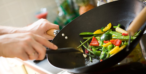 Image showing Chef cooking