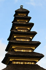 Image showing Closeup of Balinese temple roof