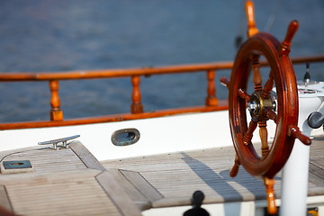 Image showing Yacht wheel