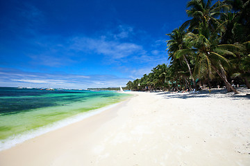 Image showing Landscape of beautiful beach