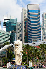 Image showing Merlion the symbol of Singapore