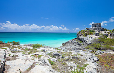 Image showing Mayan ruins in Tulum