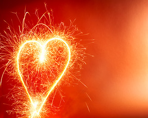 Image showing Hot Heart Background