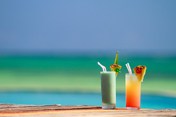 Image showing Tropical cocktails