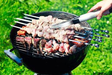 Image showing Grilling at summer weekend