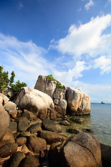 Image showing Rocky coast in Indonesia