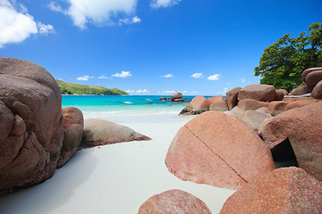 Image showing Idyllic beach in Seychelles