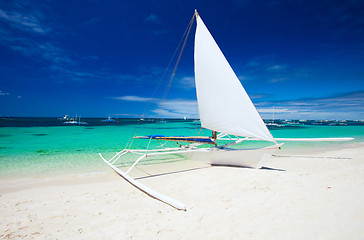 Image showing Boat at beach