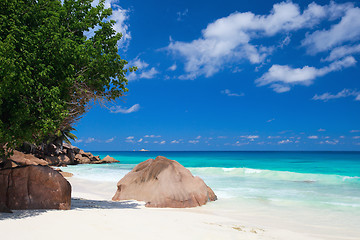 Image showing Idyllic beach in Seychelles