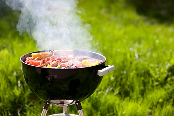 Image showing Grilling at summer weekend