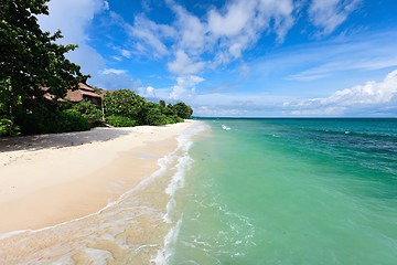 Image showing Landscape of beautiful tropical beach