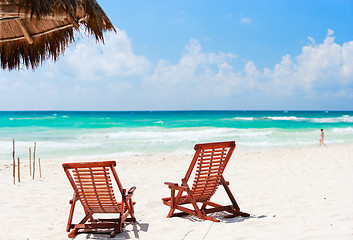 Image showing Caribbean beach vacation