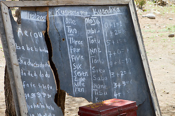 Image showing School in Tanzania closeup